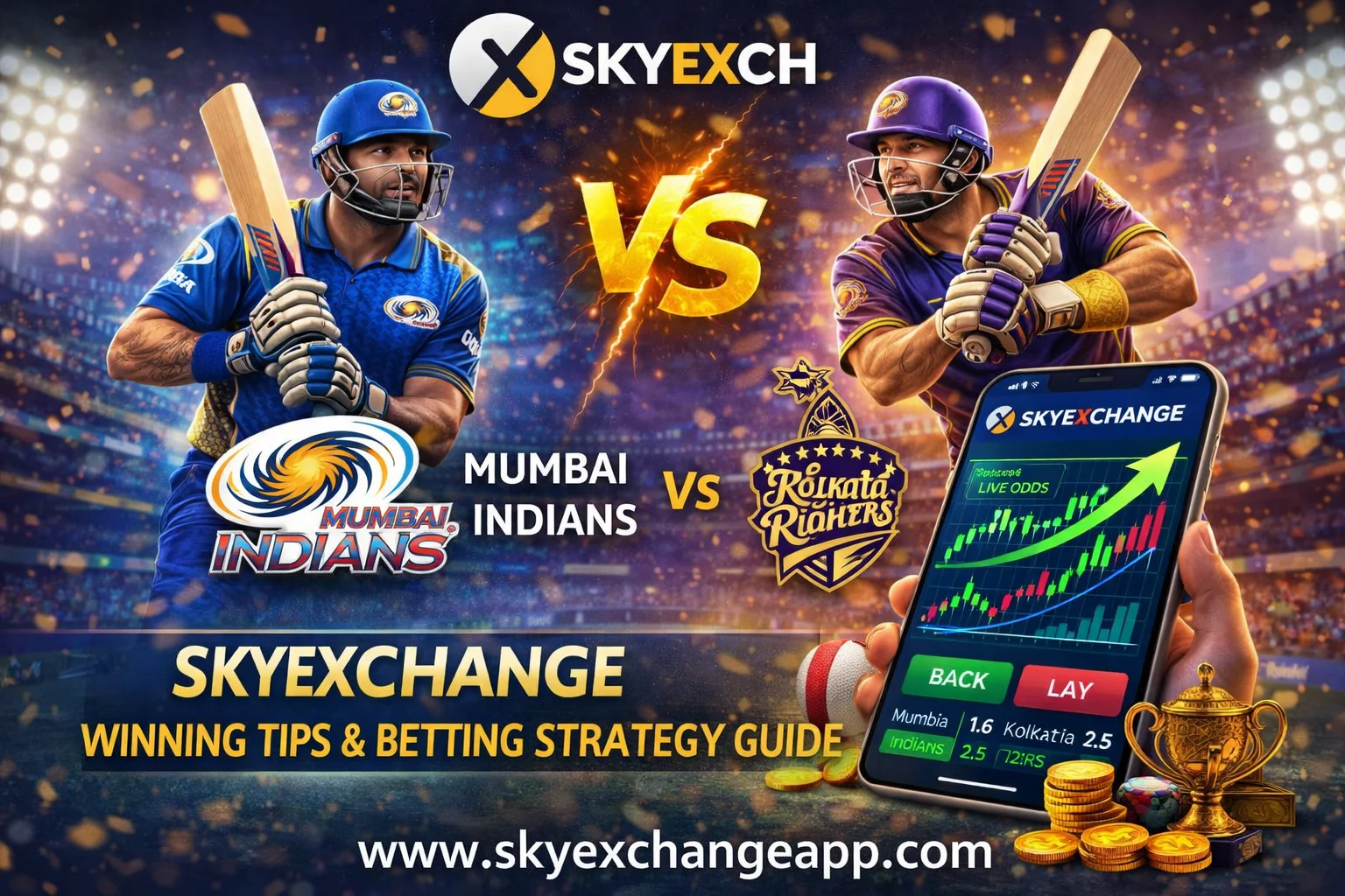 Mumbai Indians vs Kolkata Knight Riders: Skyexchange Winning Tips & Betting Strategy Guide